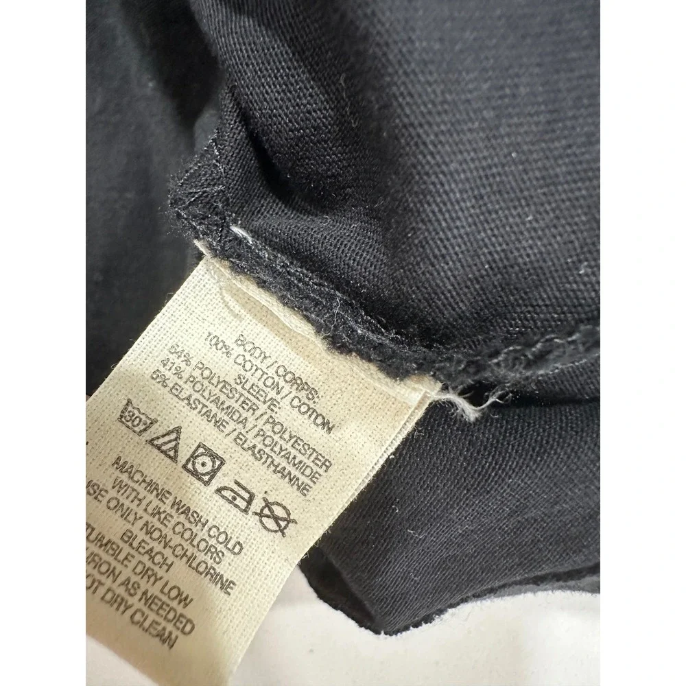 Free People Free‎ To Roam Sequin Sleeve Graphic Tee Black Rock Concert Shirt S